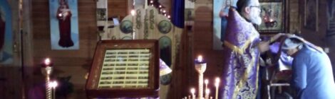 Сегодня в селе Мраморском в день памяти 40 севастийских мучеников была совершена Литургия Преждеосвященных Даров